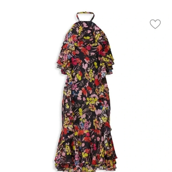 Jason Wu collection floral ruffle midi dress - Picture 3 of 7